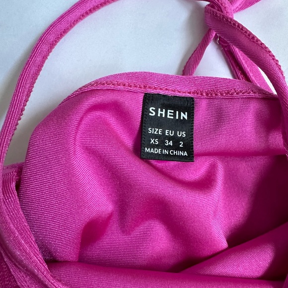 SHEIN Party outfit, Shimmery Hot Pink XS - Picture 2 of 3